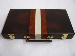 Rummy 14" Tan Vinyl 3 Stripes - Board Game