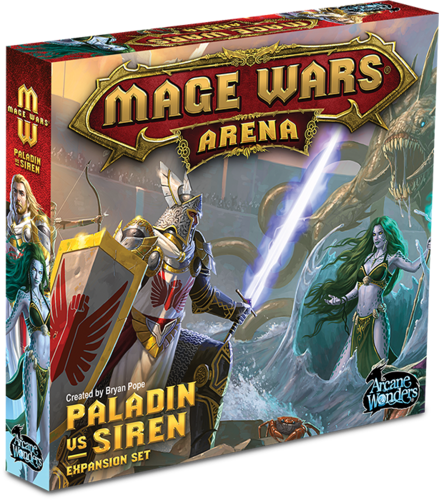 Mage Wars Arena Paladin Vs. Siren - Board Game