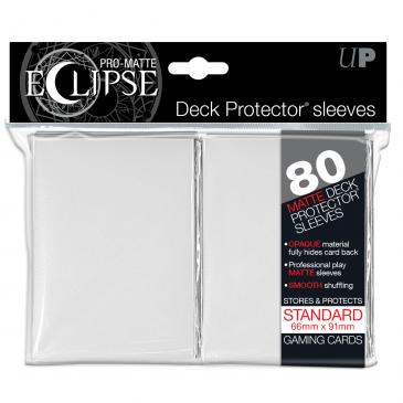 Ultra Pro 80-count Pro-Matte Eclipse Standard Deck Protectors - White