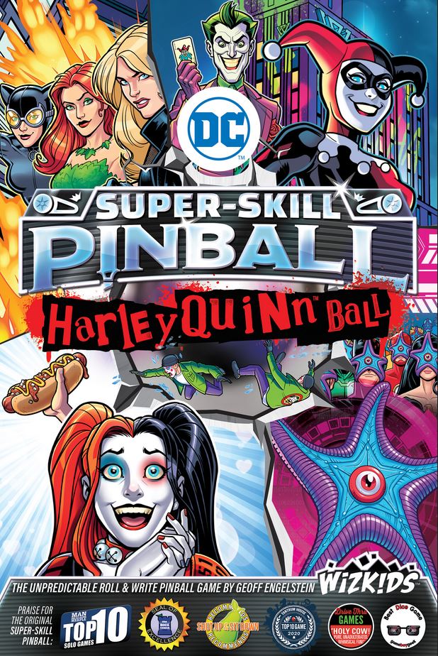 Super-Skill Pinball: DC Harley Quinn Ball - Board Game