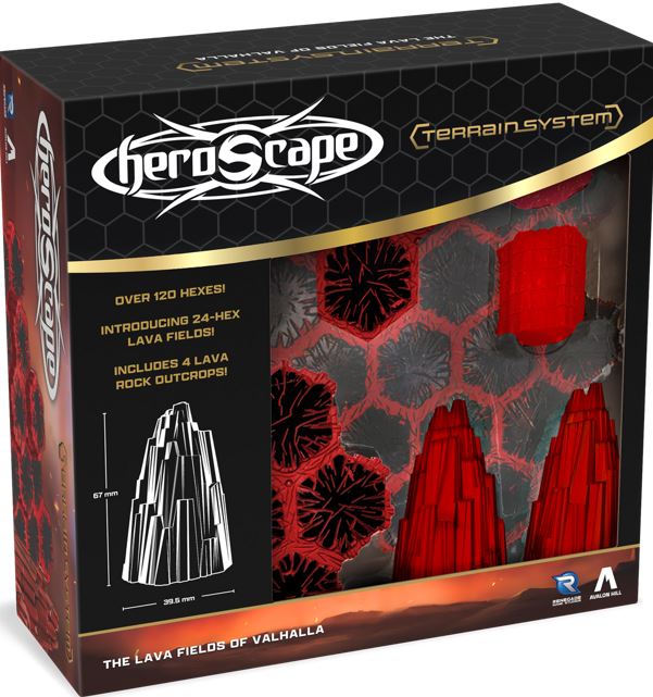 Heroscape: The Lava Fields Of Valhalla Terrain Expansion - Board Game