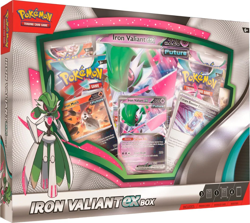 Pokemon Roaring Moon/Iron Valiant ex Box (Assorted)