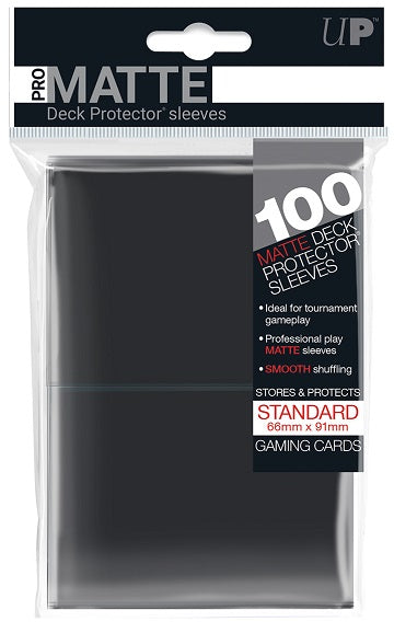 Ultra Pro 100-count Pro-Matte Standard Deck Protectors - Black