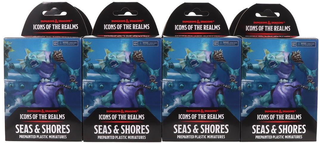 D&D Icons Of The Realms 28: Seas And Shores 8Count Booster Brick