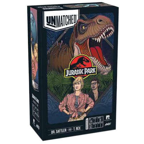 Unmatched Jurassic Park Sattler Vs T-Rex - Board Game