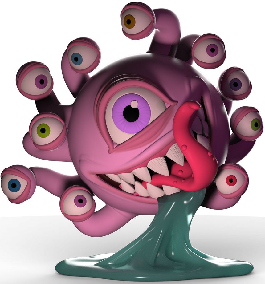 D&D Beholder 7" Glow-in-the-Dark KIDROBOT Resin