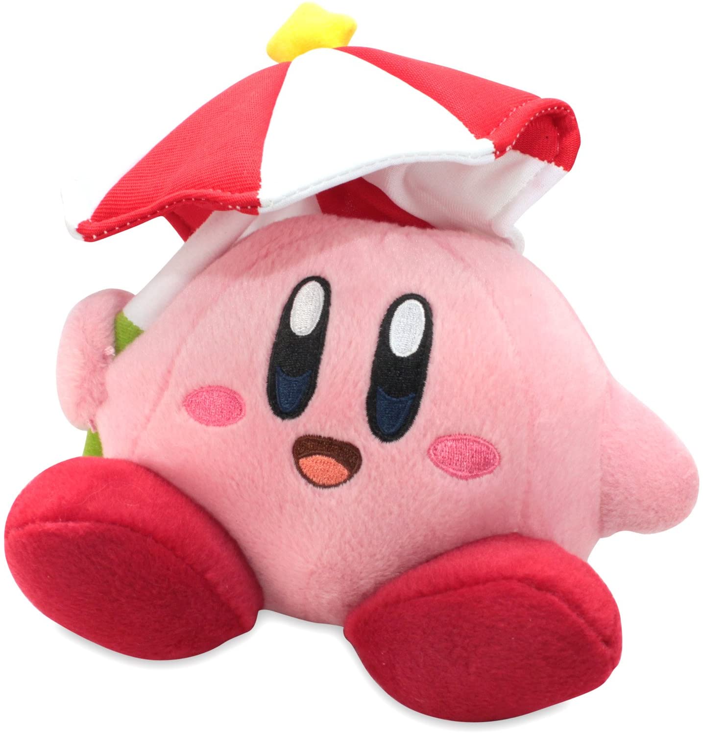Plush Kirbys Adventure Parasol Kirby 6"