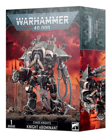 (DAMAGED) Warhammer 40,000 Chaos Knight's Knight Abominant