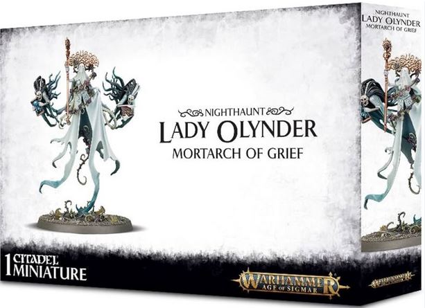 (DAMAGED) Warhammer Age of Sigmar Nighthaunt Lady Olynder Mortarch of Grief