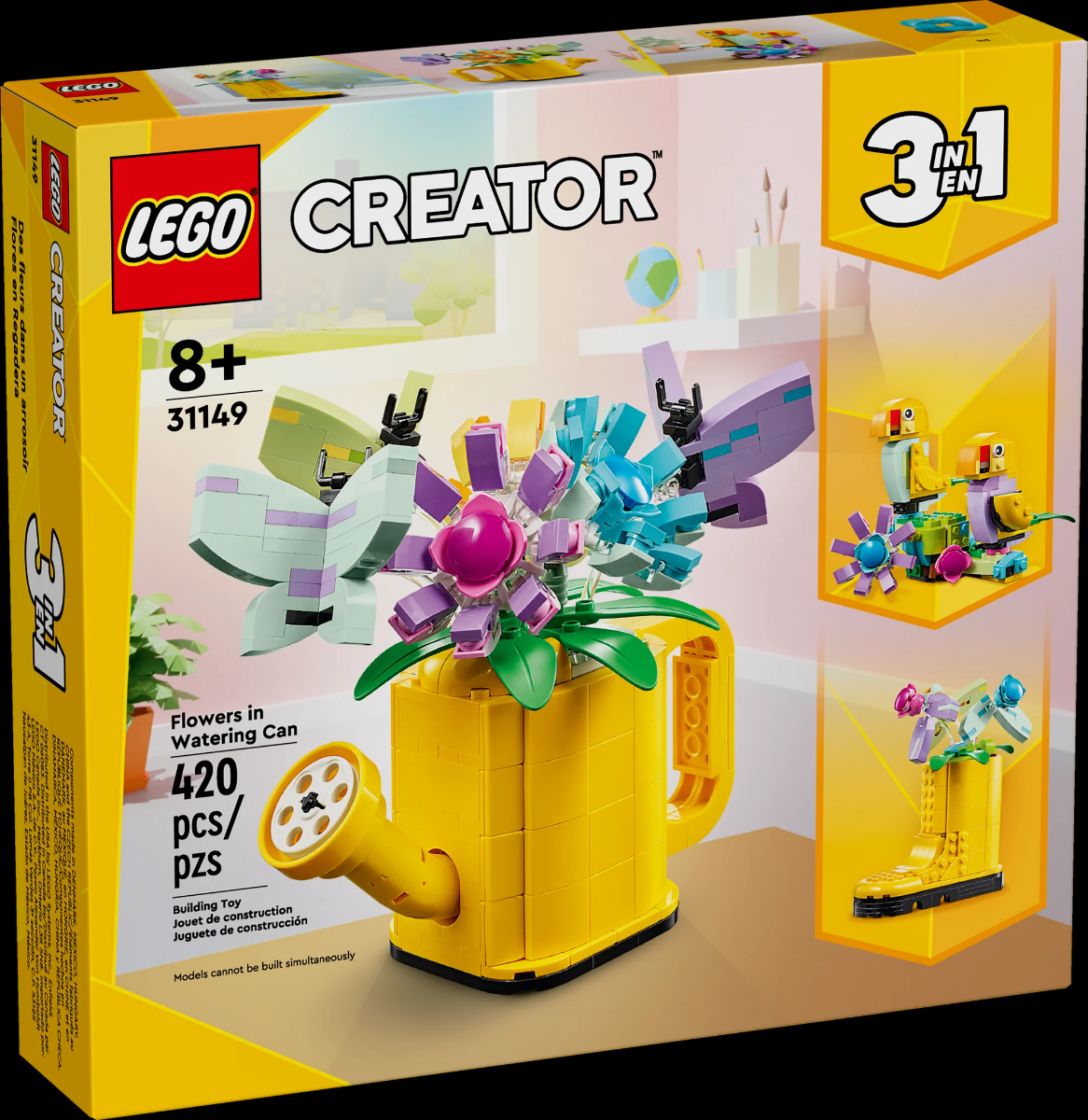Lego Creator Flowers In Watering Can
