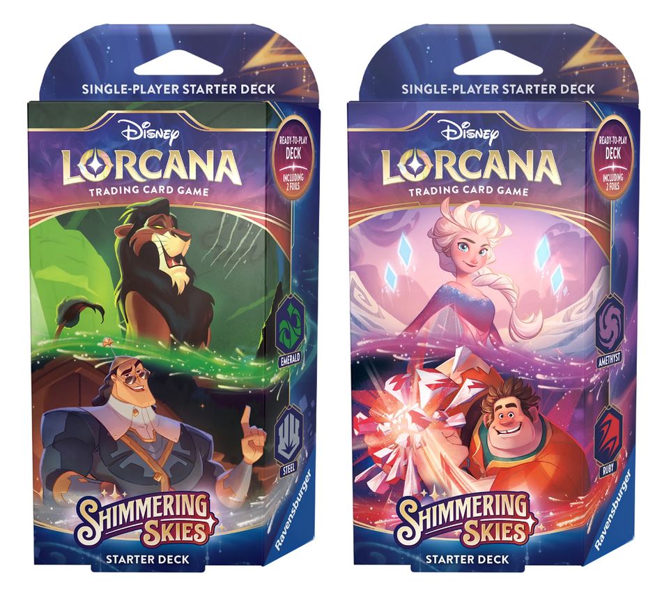 Disney Lorcana: Shimmering Skies - Starter Deck (Set of 2)