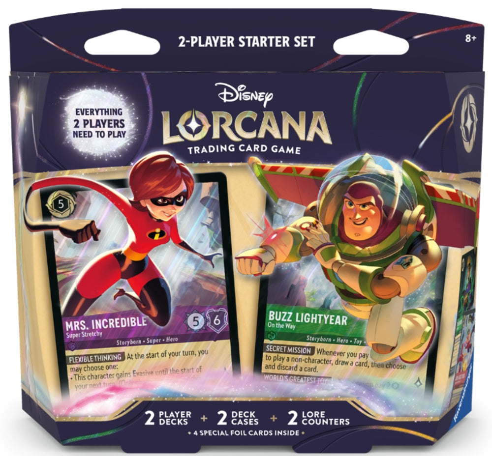 Disney Lorcana Two-Player Deck (Elastigirl/Buzz Lightyear)