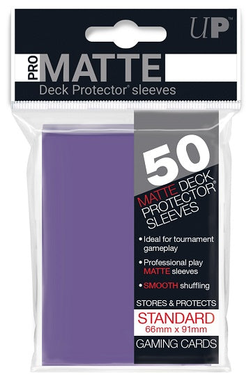 Ultra PRO PRO-Matte Deck Protector Sleeves - 50 Count - Purple