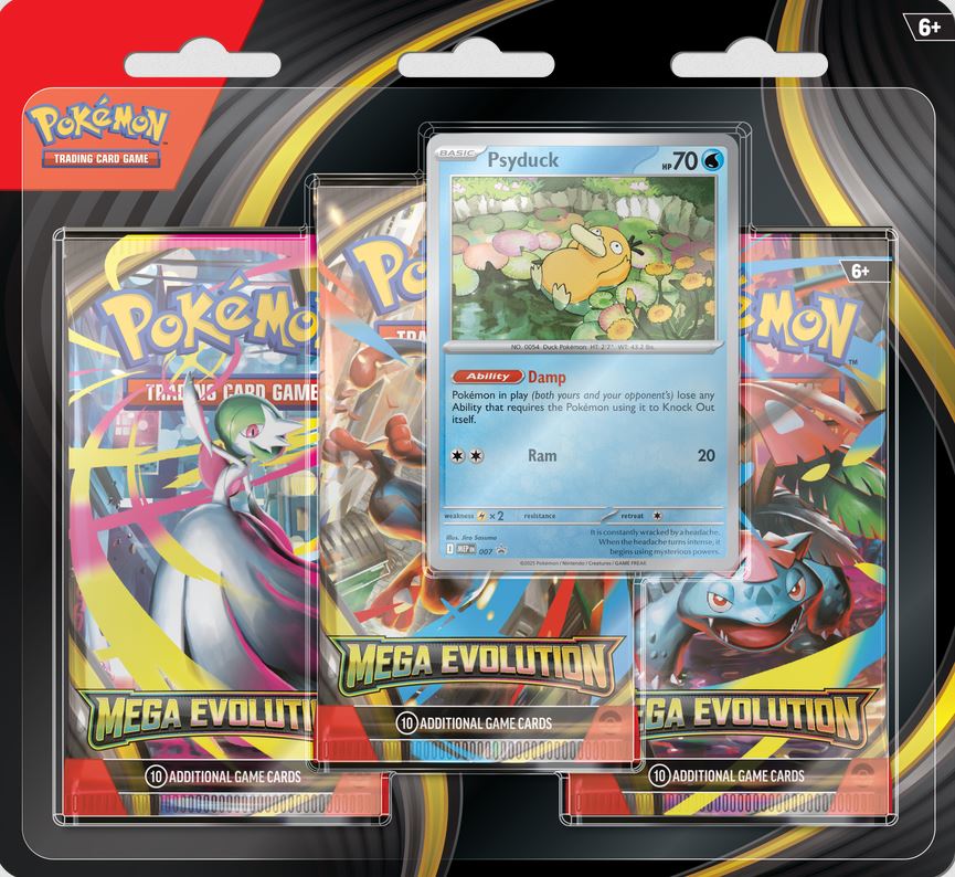 Pokemon ME-01 - Mega Evolution 3-Pack Blister (Assorted)