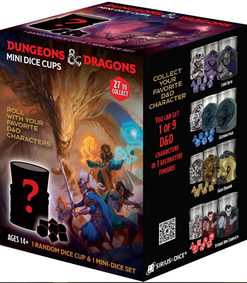 Sirius Dice Dungeons & Dragons Dice Cup & Mini Dice Set Assorted - Series 2