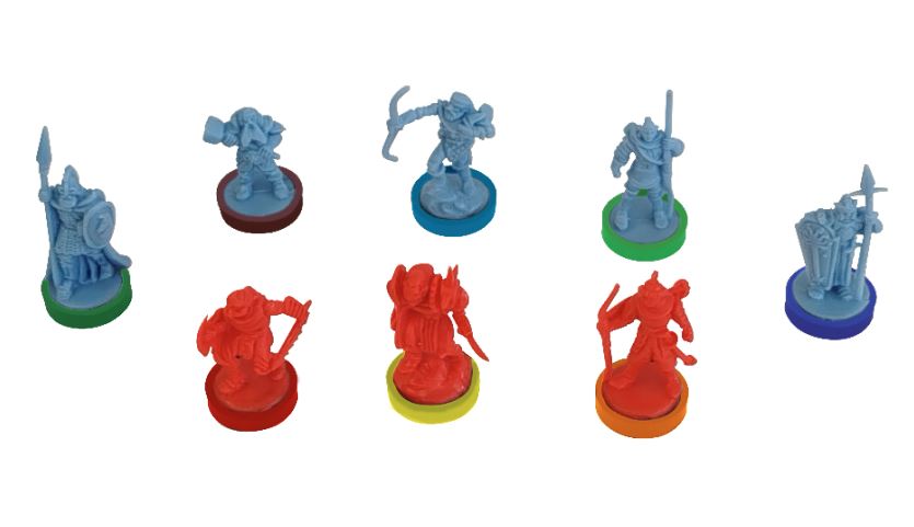 War Of The Ring Colored Plastic Rings Core Set Accessory - Board Game