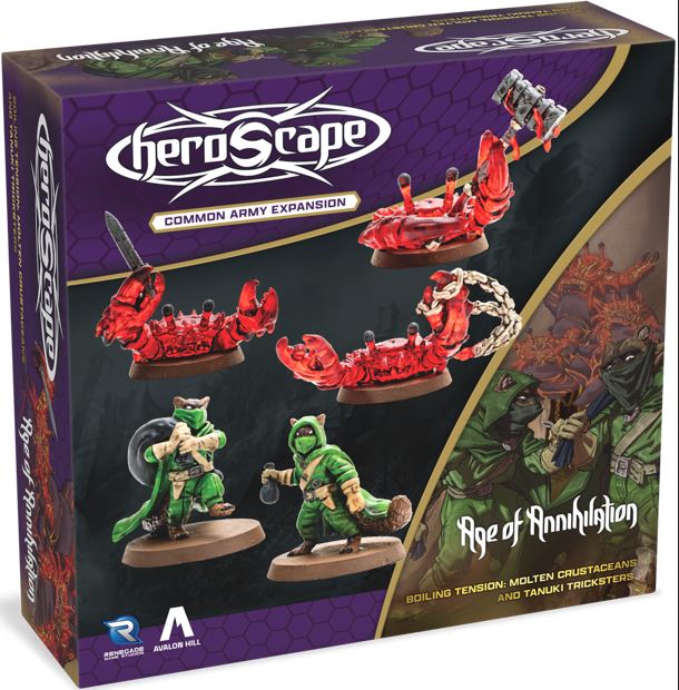Heroscape: Molten Crustaceans And Tunuki Tricksters Army Expansion - Board Game