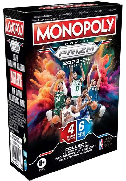 Monopoly Prizm 2023-2024 NBA Trading Cards Booster Box - Board Game