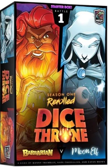 Dice Throne Season 1 Rerolled Box 1 Barbarian Vs Moon Elf - Board Game