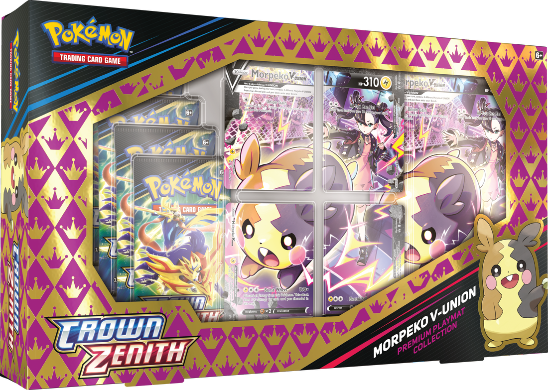 Pokemon Crown Zenith Morpeko V-Union Premium Playmat Collection