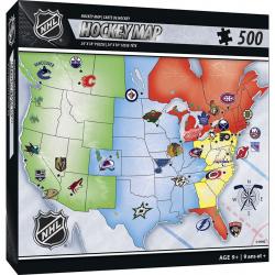 NHL Map Puzzle 500Pc (by Masterpieces)