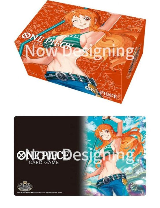 One Piece TCG Nami Playmat/Storage Box Set