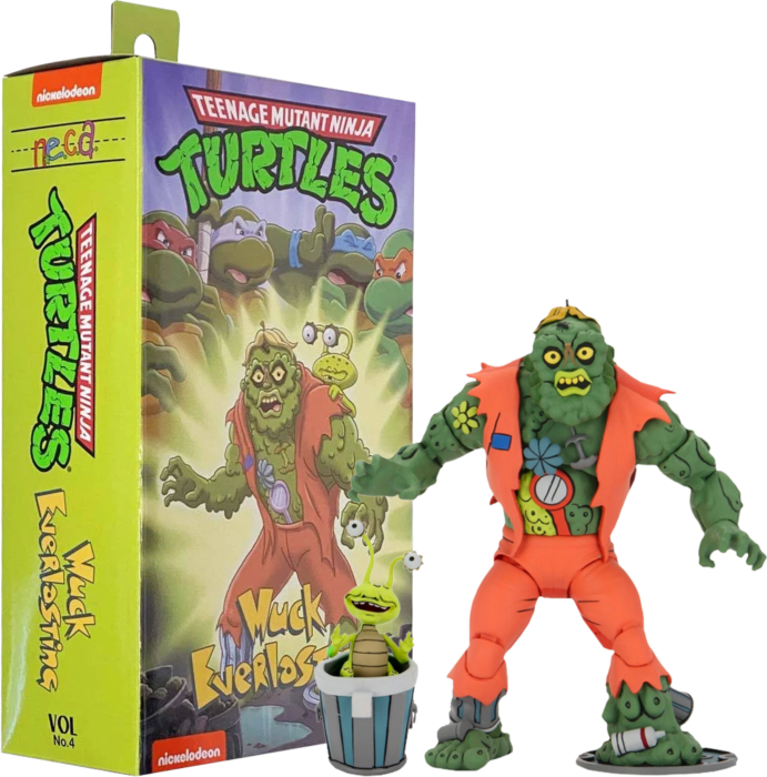 (DAMAGED) Teenage Mutant Ninja Turtles -  Cartoon Ult Muck Man Figure 7" - Neca