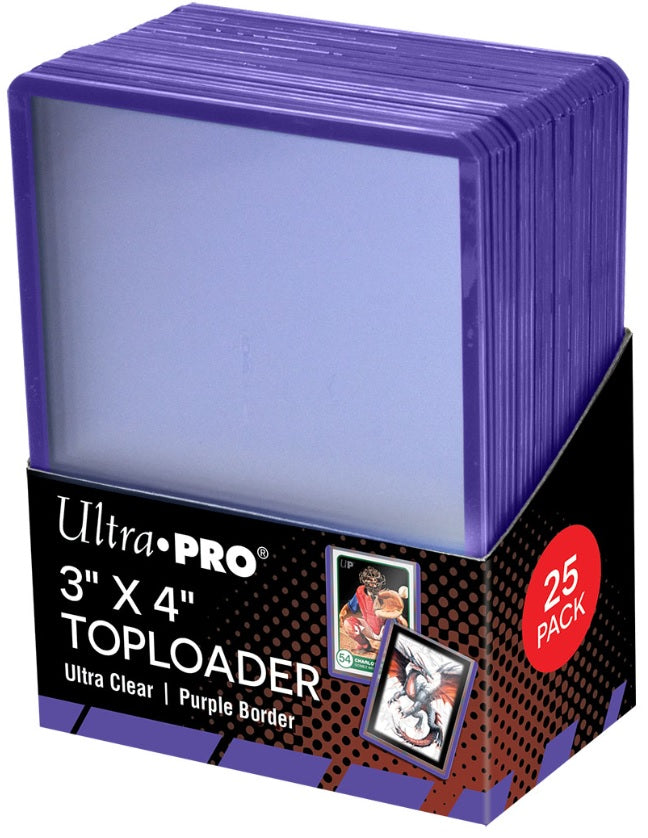 Ultra-Pro Toploader 3X4 Purple Border 25Ct