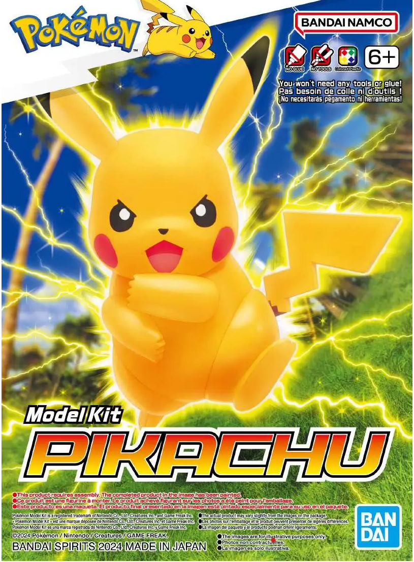 Pokemon Model Kit Pikachu By Bandai