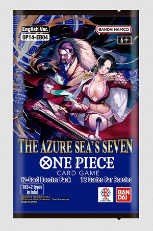 one piece cg op-14 booster box One Piece OP-14 The Azure Sea's Seven Booster Pack – Game Shack
