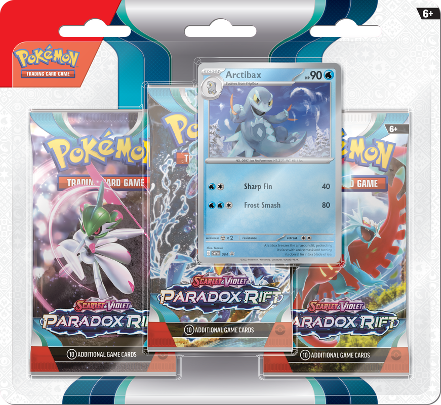 Pokemon SV4: Paradox Rift 3-Pack Assorted Blister
