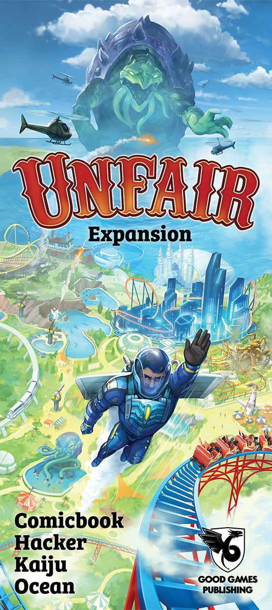 Unfair Comicbook Hacker Kaiju Ocean Expansion - Board Game
