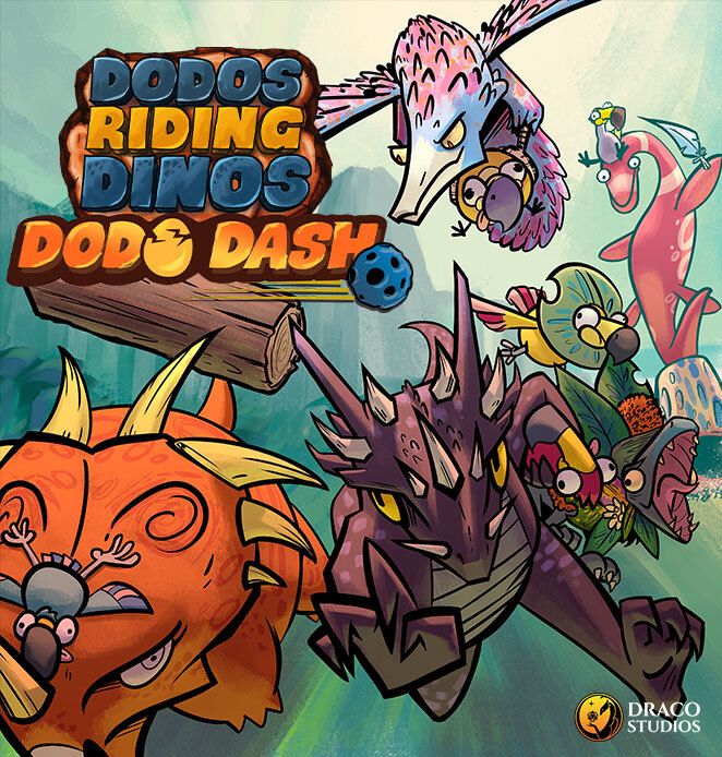 Dodos Riding Dinos: Dodo Dash - Board Game