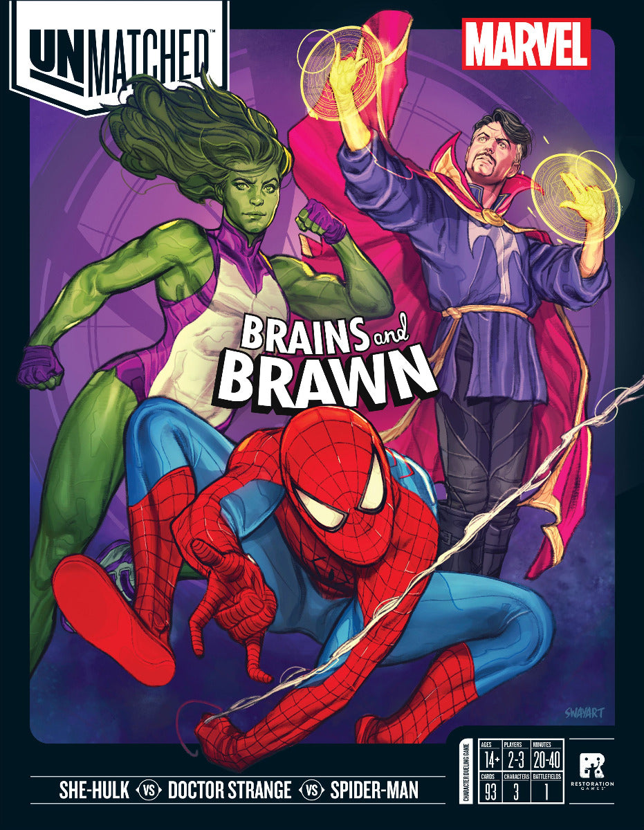 Unmatched Marvel Brains And Brawn - Board Game