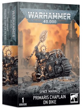 (DAMAGED) Warhammer 40,000: Space Marines Primaris Chaplain on Bike