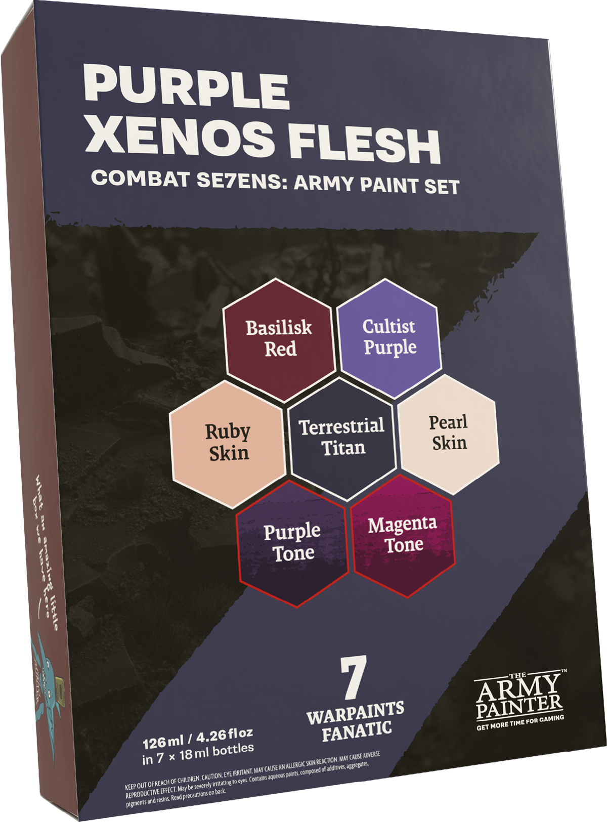 Combat Se7ens Purple Xenos Flesh Paint Set
