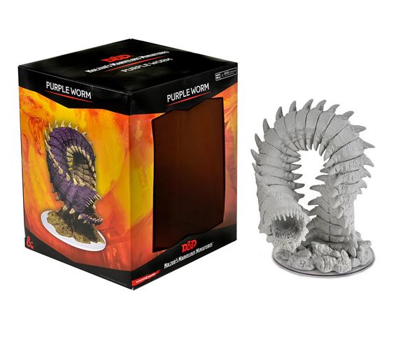 (DAMAGED) D&D Nolzur’s Marvelous Miniatures Unpainted Purple Worm