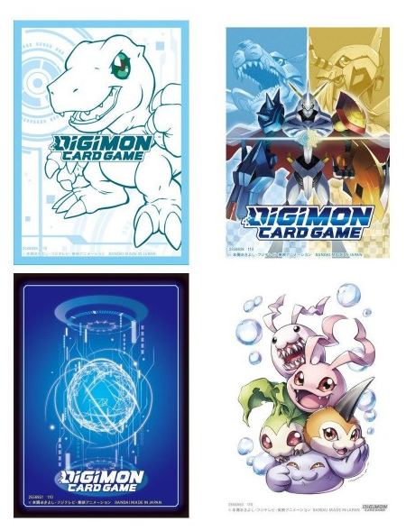 Digimon TCG Sleeves 60Pk Set of 4 Packs (Set 1)