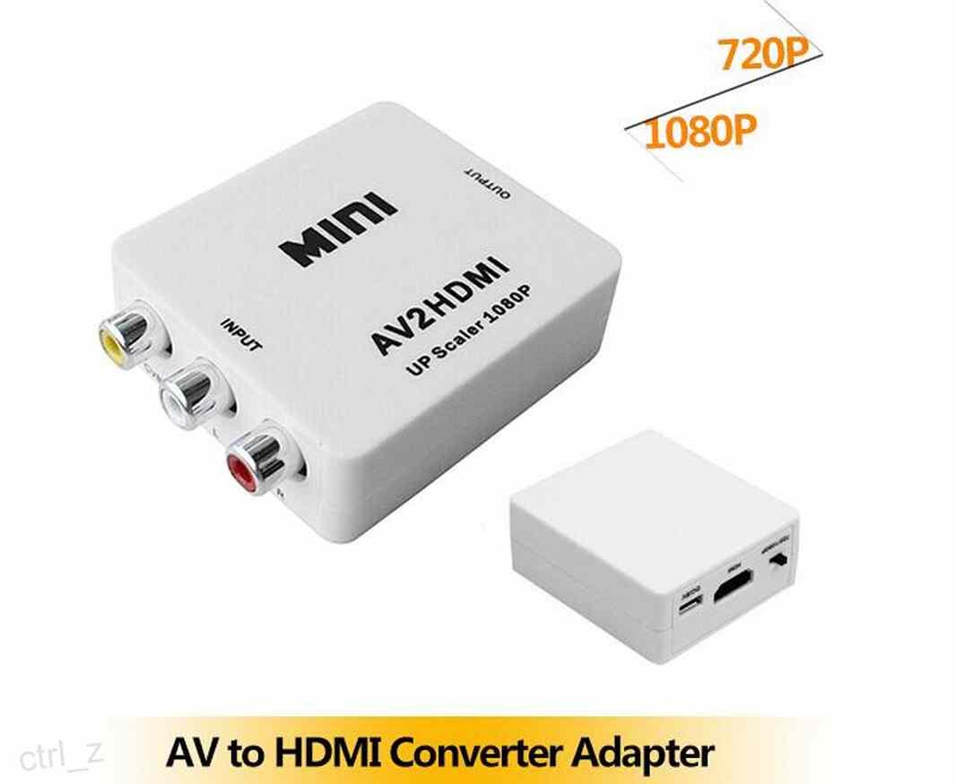 Mini Composite AV HDMI to RCA Video Converter Adapter