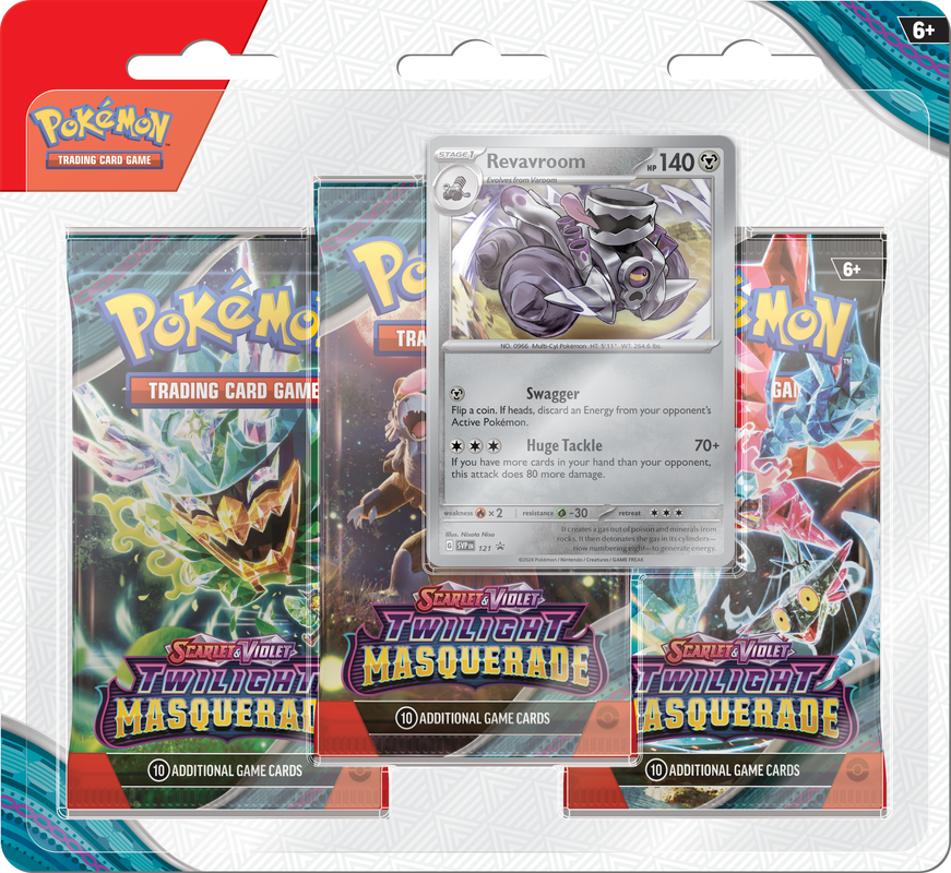 Pokemon SV6: Twilight Masquerade 3-Pack Blister (Assorted)