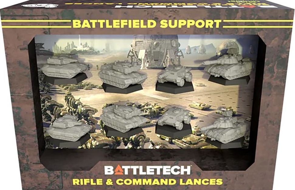 Battletech Battlefield Support Rifle & Command Lances - Board Game