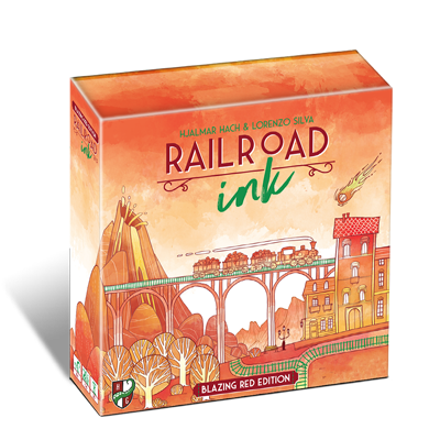 Railroad Ink Blazing Red Edition - Board Game