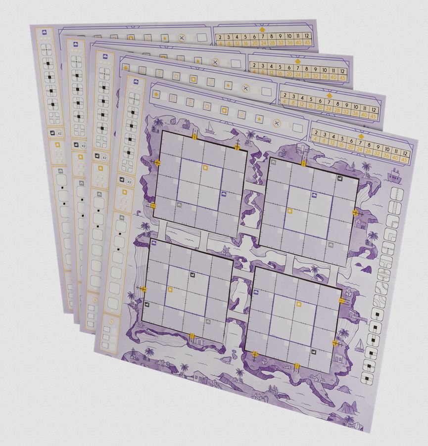 Railroad Ink Challenge: Archipelago Boards Set - Board Game