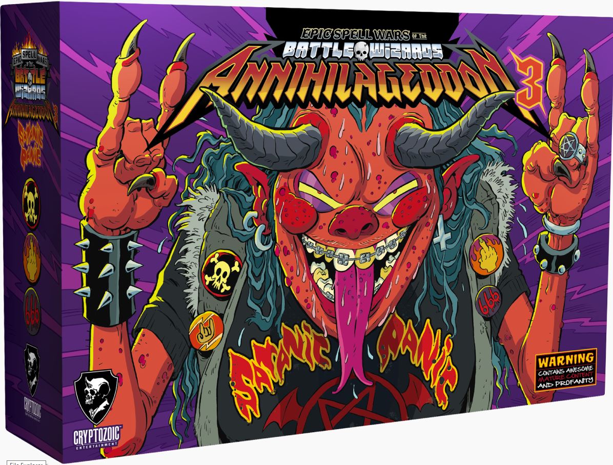Epic Spell Wars Deck Building Game: Annihilageddon 3 Satanic Panic - Board Game