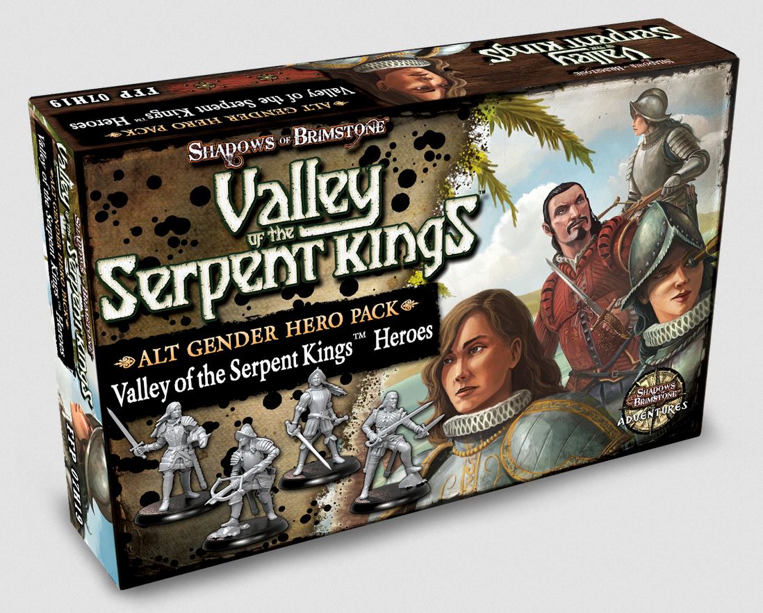 Shadows Of Brimstone Valley Of The Serpent Kings Alt. Gender Hero Pack - Board Game