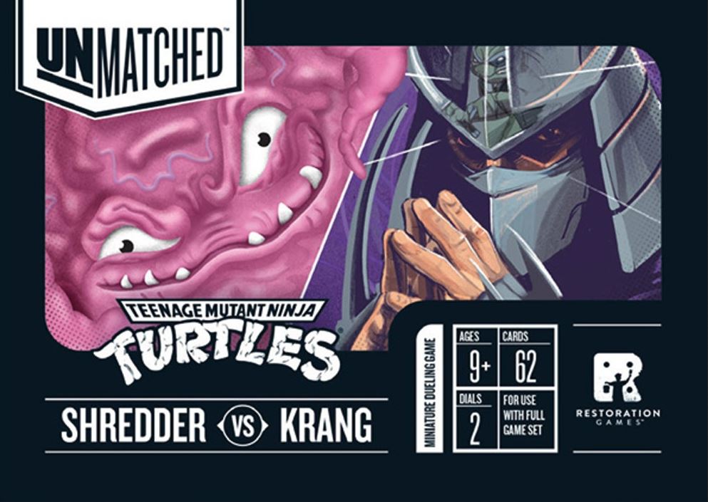 Unmatched Adventures: Teenage Mutant Ninja Turtles Shredder Krang  - Board Game