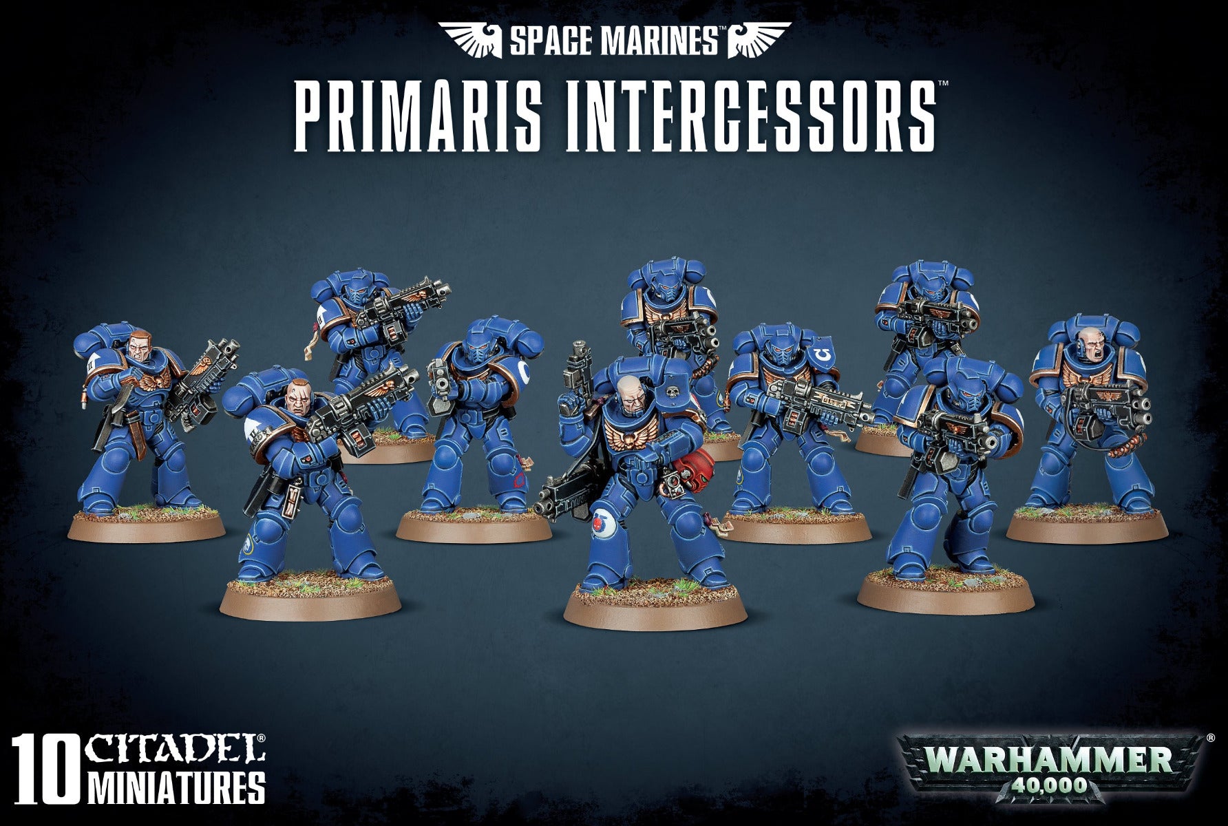 (DAMAGED) Warhammer Space Marines Primaris Intercessors