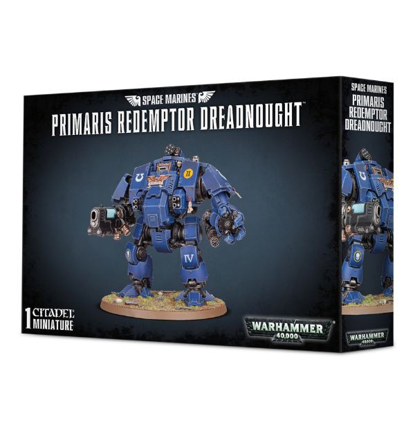 (DAMAGED) Warhammer Space Marines Primaris Redemptor Dreadnought