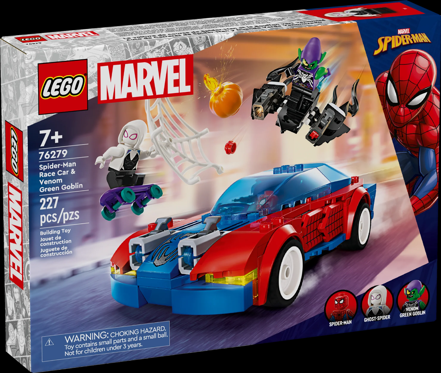 Lego Super Heroes Spider-Man Race Car & Venom Green Goblin