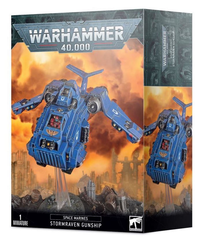 (DAMAGED) Warhammer 40,000: Space Marines Stormraven Gunship